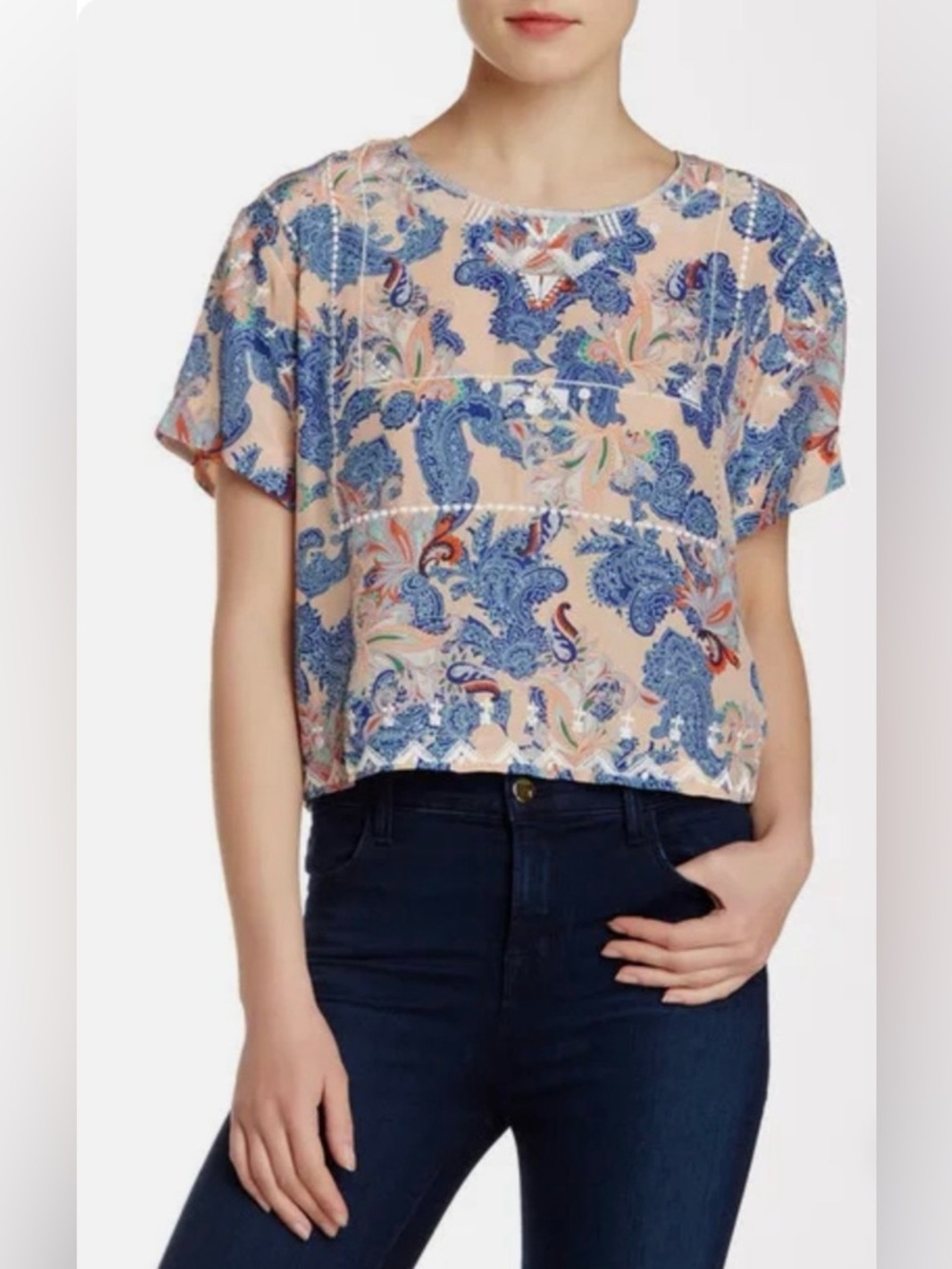 Twelfth Street By Cynthia Vincent Blouse Size Small Paisley Print NWT